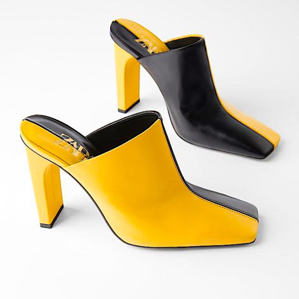ZARA Colorblock Mules